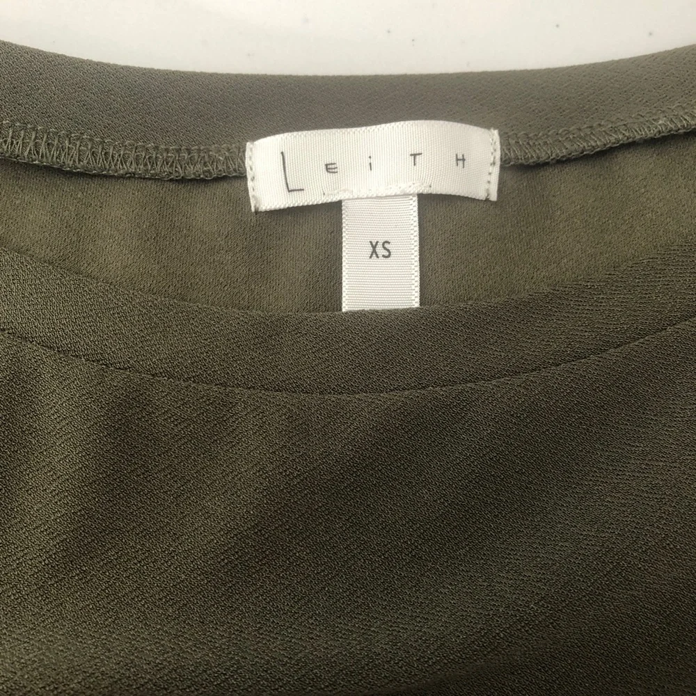 Leith Green Mini Shift Dress Size XS - Picture 5 of 11